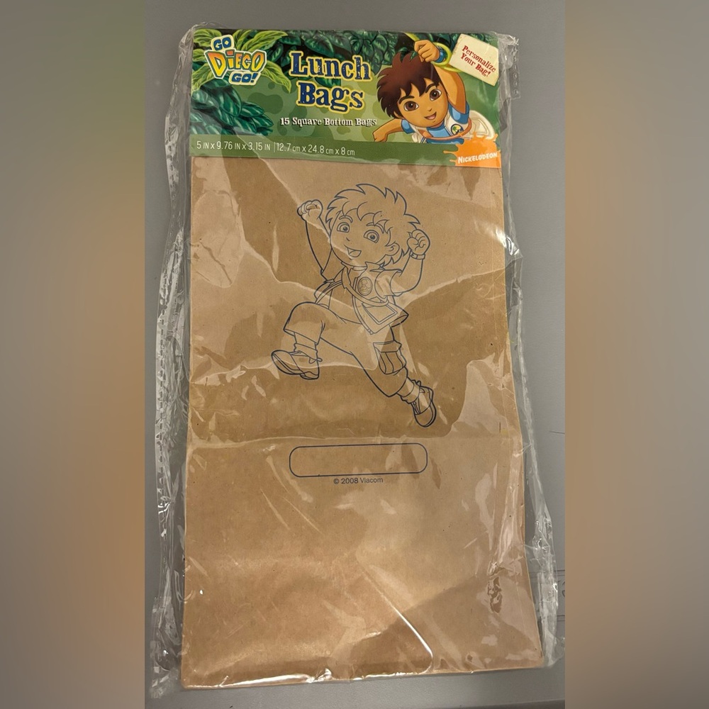 Go Diego Go lunch bags